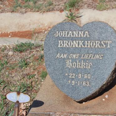 BRONKHORST Johanna 1960-1963