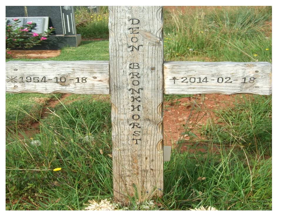 BRONKHORST Deon 1954-2014