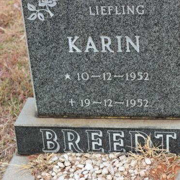 BREEDT Karin 1952-1952