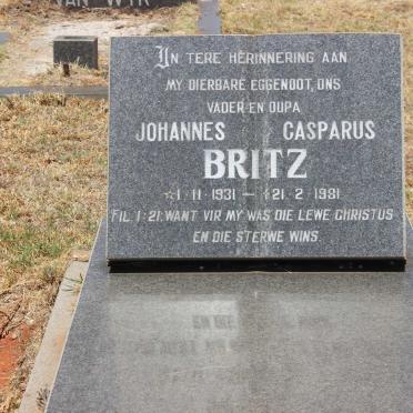 BRITZ Johannes Casparus 1931-1981