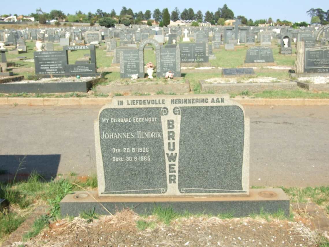 BRUWER Johannes Hendrik 1906-1965