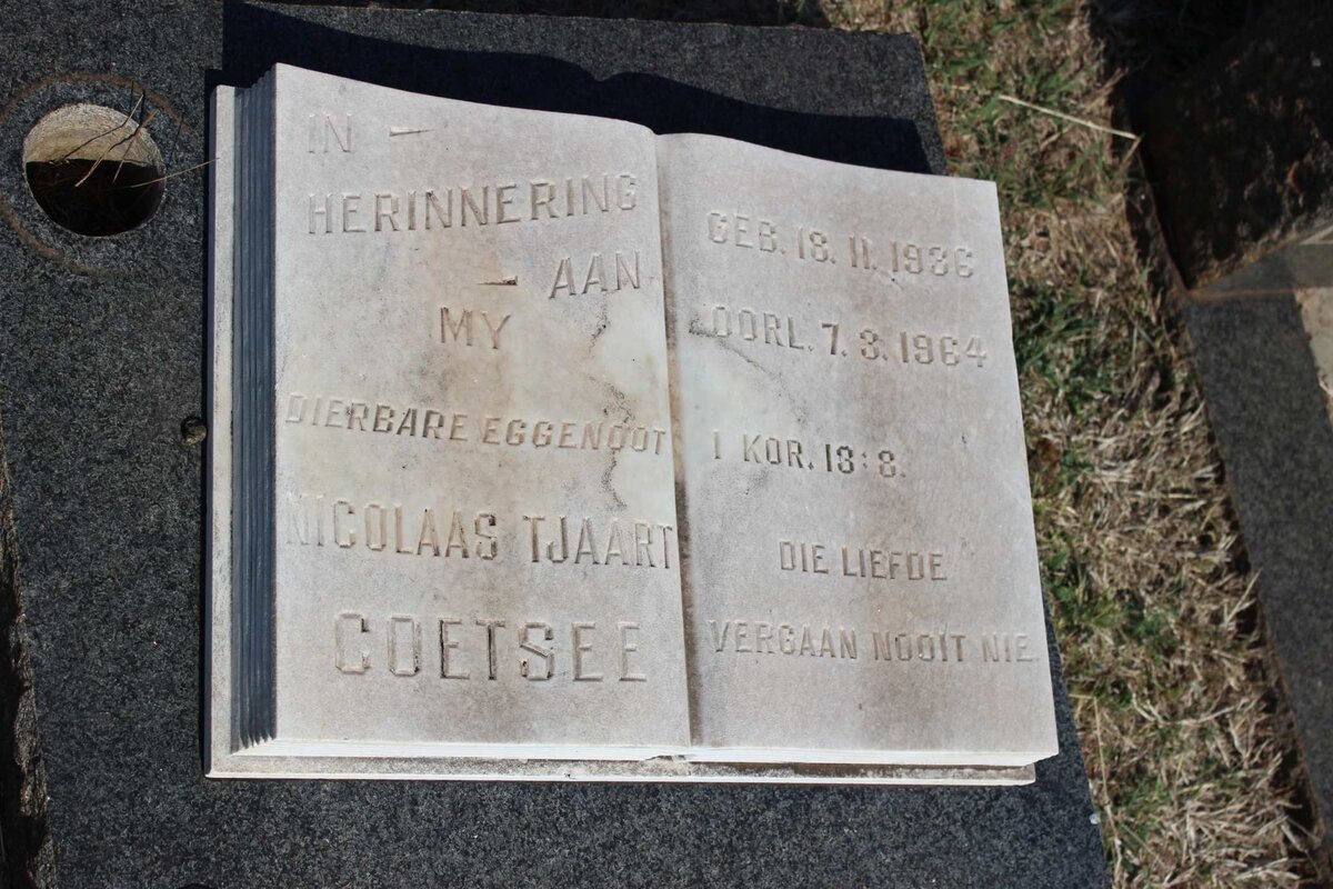 COETSEE Nicolaas Tjaart 1936-1964