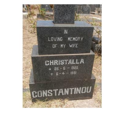 CONSTANTINOU Christalla 1925-1981