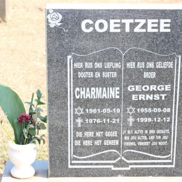 COETZEE George Ernst 1955-1999 :: COETZEE Charmaine 1961-1976