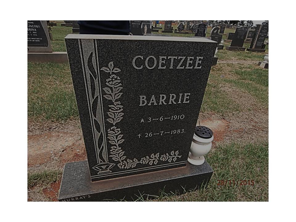 COETZEE Barrie 1910-1983