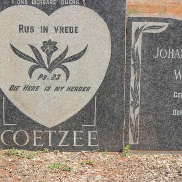 COETZEE Johannes Jacobus 1892-1959 &amp; Johanna Elizabeth Wilhelmina 1890-1963