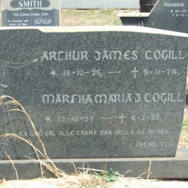 COGHILL Arthur James 1925-1974 &amp; Martha Maria J. 1927-1995