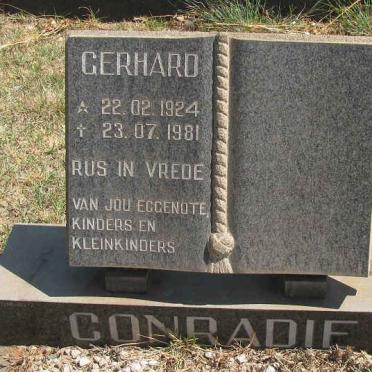 CONRADIE Gerhard 1924-1981