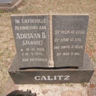 CALITZ Adriaan B. 1950-1975