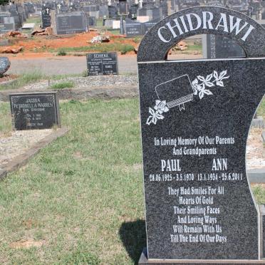 CHIDRAWI Paul 1925-1970 &amp; Ann 1934-2011