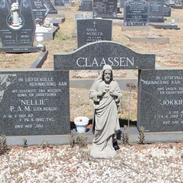 CLAASSEN G. 1899-1987 &amp; P.A.M. BERGH 1901-1980