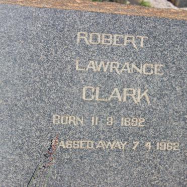 CLARK Robert Lawrance 1892-1962