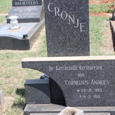 CRONJE Cornelius Andries 1903-1971