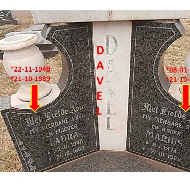 DAVEL Laura 1948-1989 :: DAVEL Marius 1974-1989