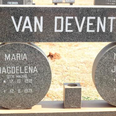DEVENTER Michael Johannes, van 1914-1985 &amp; Maria Magdelena MALAN 1918-1979