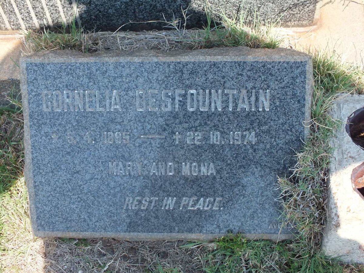 DESFOUNTAIN Cornelia 1895-1974