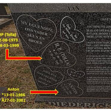 DIEDERICKS H.P. 1973-1999 :: DIEDERICKS Anton 1986-2001