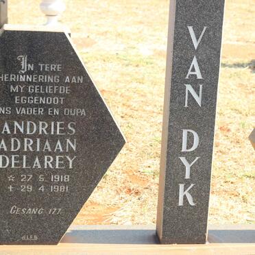DYK Andries Adriaan Delarey, van 1918-1981 &amp; Johanna Maria 1923-
