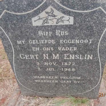 ENSLIN Gert N.M. 1872-1948