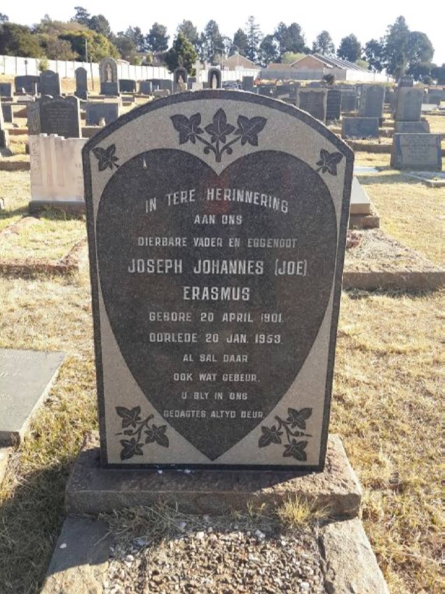 ERASMUS Joseph Johannes 1901-1953