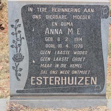 ESTERHUIZEN Anna M.E. 1914-1978