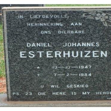ESTERHUIZEN Daniel Johannes 1947-1984