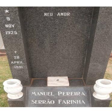 FARINHA Manuel Pereira Serrao 1925-1991