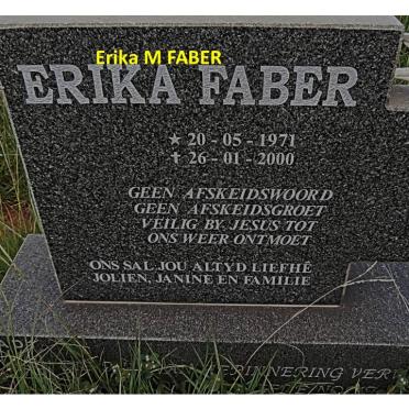 FABER Erika M. 1971-2000