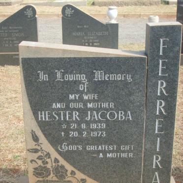FERREIRA Hester Jacoba 1939-1973