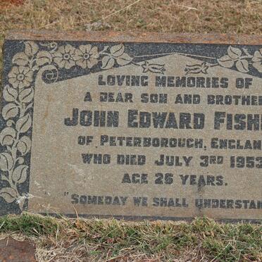 FISHER John Edward -1953