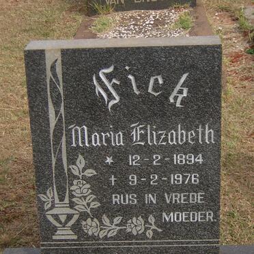 FICK Maria Elizabeth 1894-1976