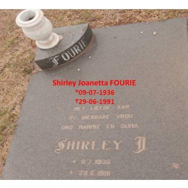 FOURIE Shirley J. 1936-1991