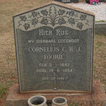 FOURIE Cornelius C.H.J. 1892-1954
