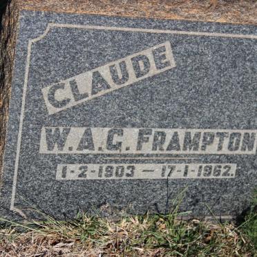 FRAMPTON W.A.G. 1903-1962