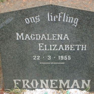 FRONEMAN Magdalena Elizabeth -1955
