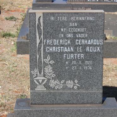 FURTER Frederick Gerhardus Christiaan Le Roux 1922-1976