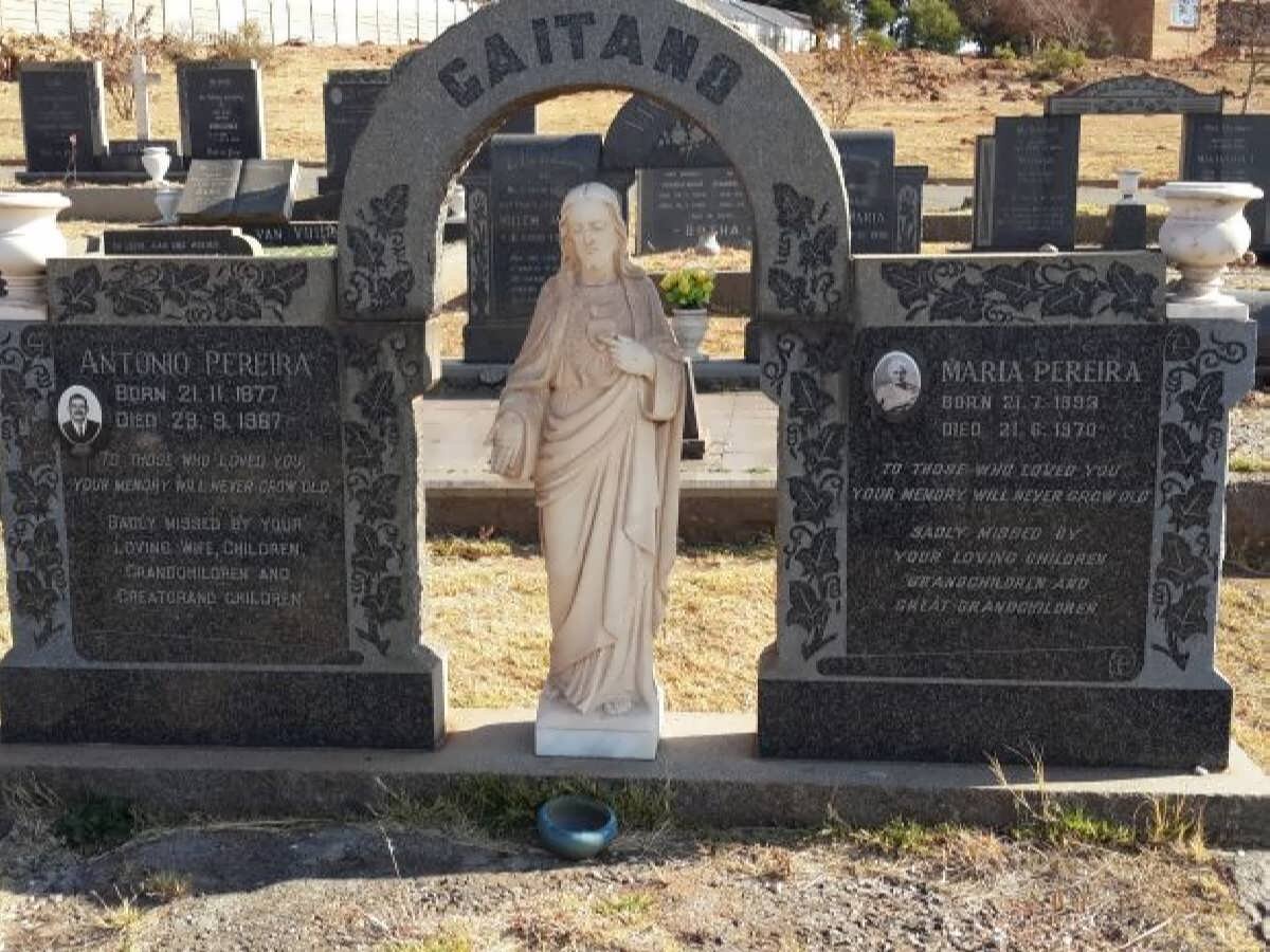 GAITANO Antonio Pereira 1877-1967 &amp; Maria Pereira 1893-1970