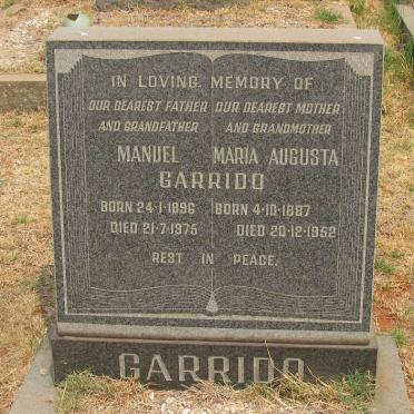 GARRIDO Manuel 1896-1975 &amp; Maria Augusta 1887-1952