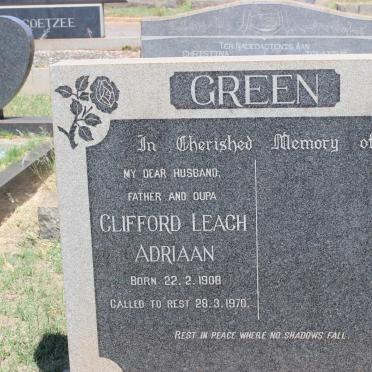 GREEN Clifford Leach Adriaan 1908-1970