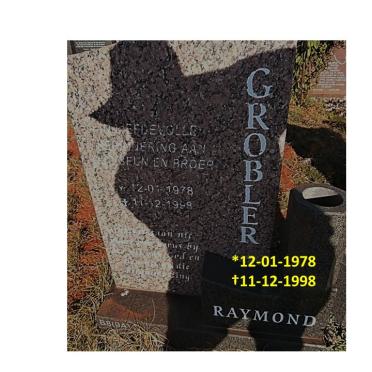 GROBLER Raymond 1978-1998