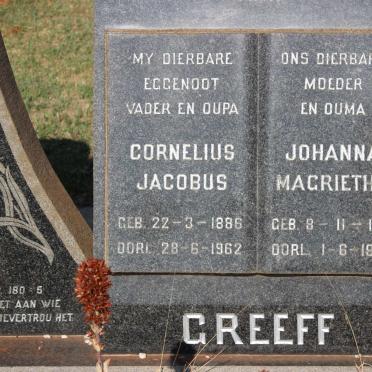 GREEFF Cornelius Jacobus 1886-1962 &amp; Johanna Magrietha 1891-1978