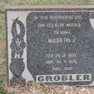 GROBLER Magrietha J. 1909-1976