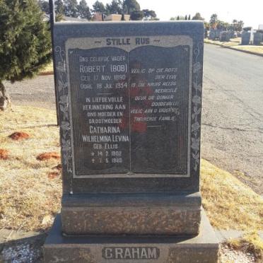 GRAHAM Robert 1890-1954 &amp; Catharina Wilhelmina Levina ELLIS 1902-1983