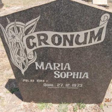 GRONUM Maria Sophia -1973