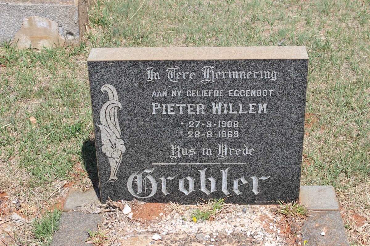 GROBLER Pieter Willem 1908-1969