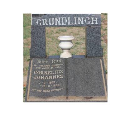 GRUNDLINGH Cornelius Johannes 1903-1963
