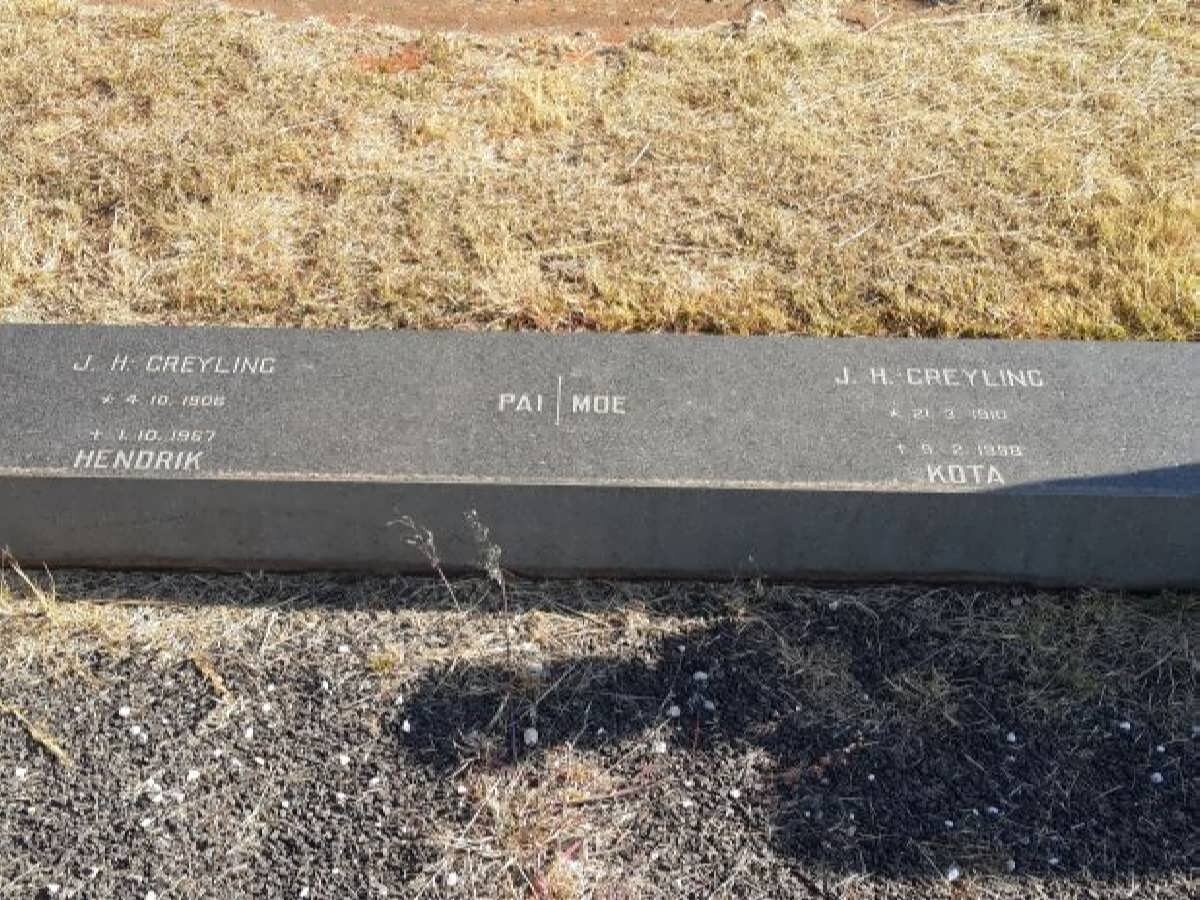 GREYLING J.H. 1908-1967 &amp; J.H. 1910-1998