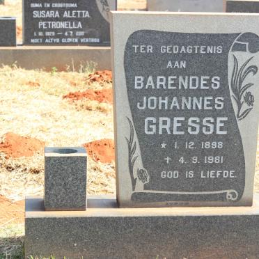 GRESSE Barendes Johannes 1898-1981