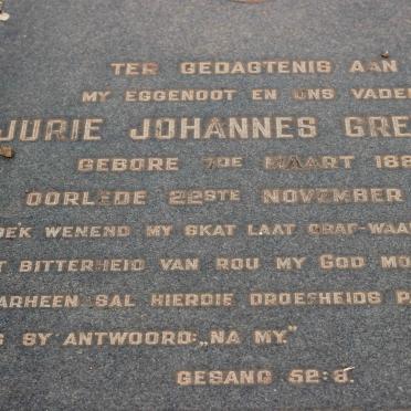 GREYLING Jurie Johannes 1889-1956