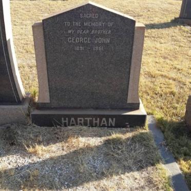 HARTHAN George John 1891-1951